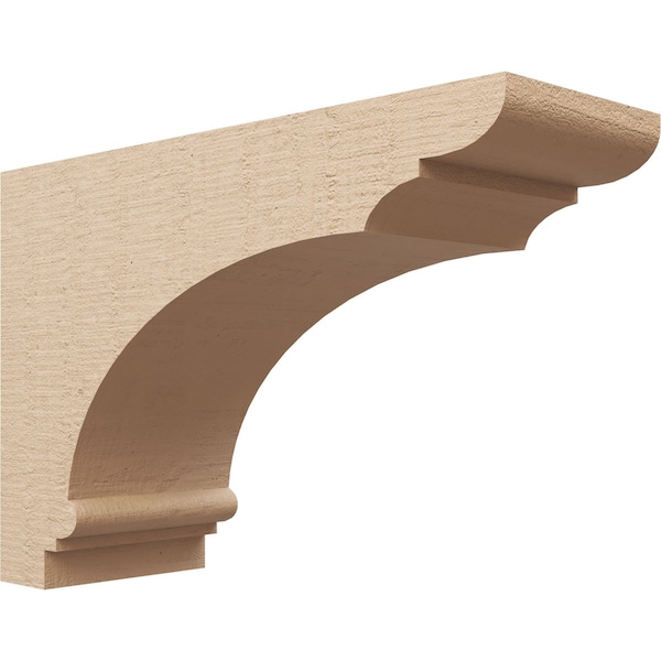 Ekena Millwork 7"W x 21"D x 14"H Classic Hughes Rough Cedar Woodgrain TimberThane Corbel, Primed Tan CORUR07X21X14HUGRCPR - main